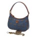 Сумка Pinko Mini Love Bag Half Moon Denim Logo K2283