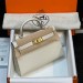 Сумка Hermes Kelly Sellier 19 Bambou Chevre RE5008