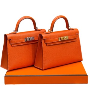 Сумка Hermes Kelly Sellier 19 Bambou Chevre RE5012