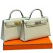 Сумка Hermes Kelly Sellier 19 Bambou Chevre RE5009