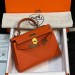 Сумка Hermes Kelly Sellier 19 Bambou Chevre RE5012