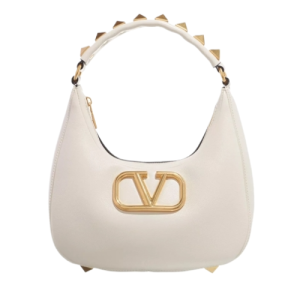 Сумка Valentino Stud Hobo Bag Eggshell RB5802