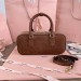 Сумка Miu Miu Arcadie Top Handle Bag in Brown Suede RN2463