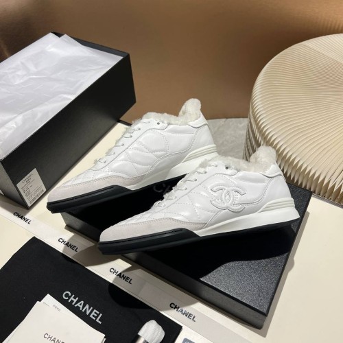 Зимние кроссовки Chanel F6546 Зимние кроссовки Chanel F6546