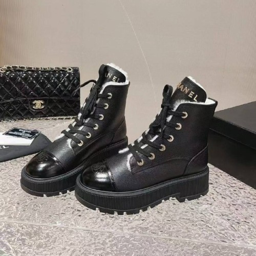 Зимние ботинки Chanel F6582 Зимние ботинки Chanel F6582