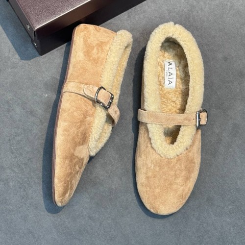 Зимние балетки Alaia F6649 Зимние балетки Alaia F6649