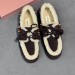 Зимние лоферы Miu Miu F6681 Зимние лоферы Miu Miu F6681