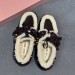 Зимние лоферы Miu Miu F6681 Зимние лоферы Miu Miu F6681