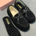 Зимние лоферы Miu Miu F6999 Зимние лоферы Miu Miu F6999