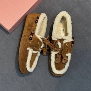 Зимние лоферы Miu Miu F7132