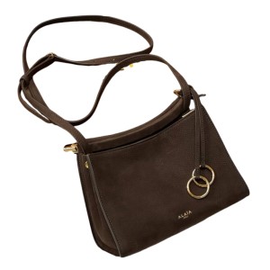 Сумка Alaia Le Click Small suede shoulder bag RN2094